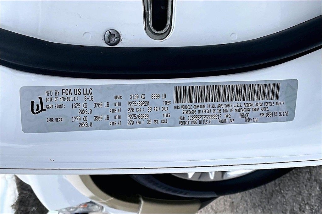 2016 RAM 1500 Laramie Longhorn