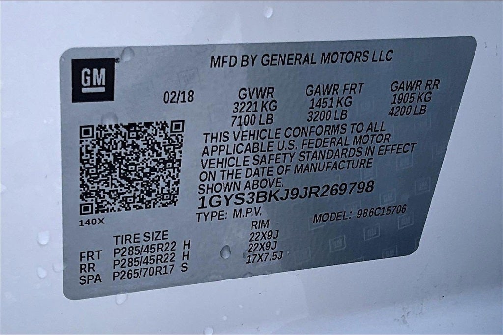 2018 Cadillac Escalade Luxury