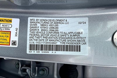 2024 Honda Accord EX
