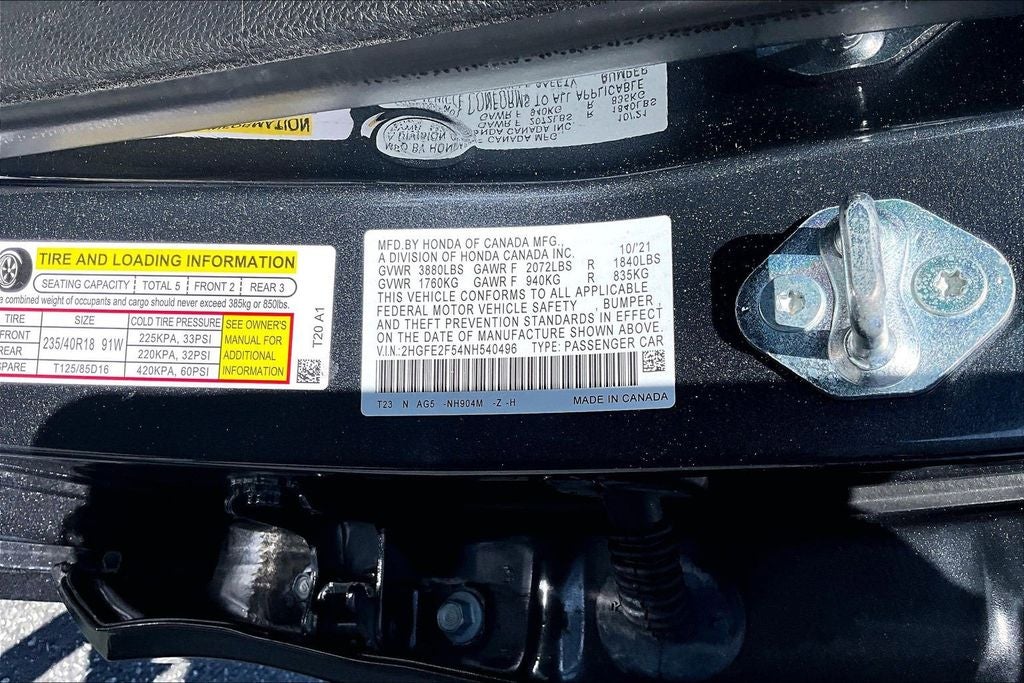 2022 Honda Civic Sport