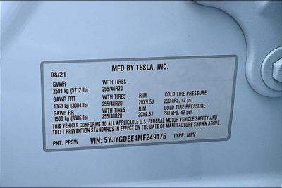 2021 Tesla Model Y Long Range