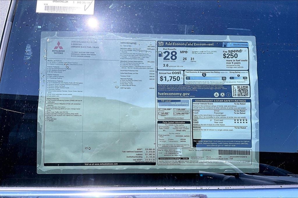 2026 Mitsubishi Outlander ES