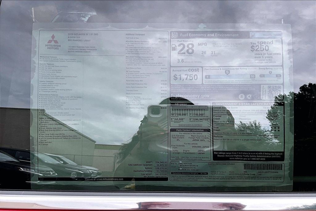 2026 Mitsubishi Outlander SE