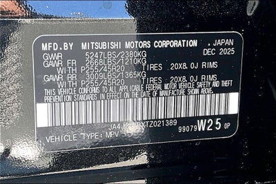 2026 Mitsubishi Outlander SE