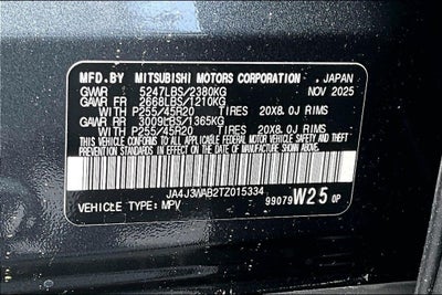 2026 Mitsubishi Outlander SEL