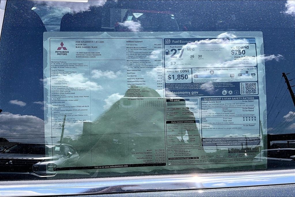 2026 Mitsubishi Outlander ES
