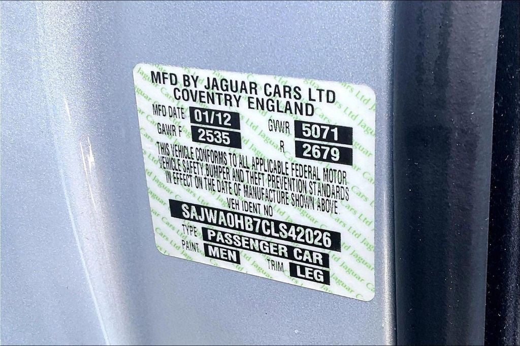 2012 Jaguar XF Portfolio