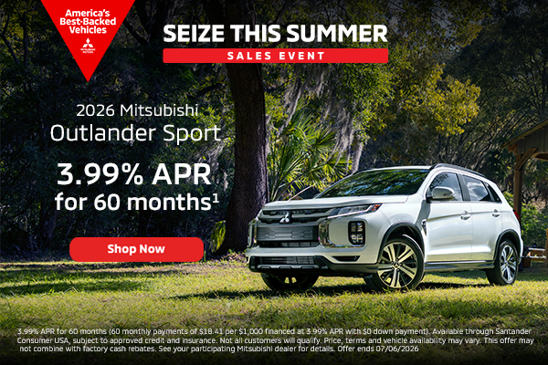 Outlander Sport 3.99% APR for 60 Months
